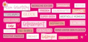 Schokoladengrüße ganz viele gute Wünsche