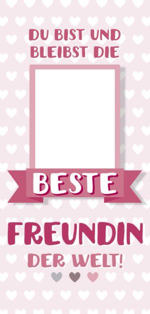 Grußschokolade beste Freundin der Welt mit Bild