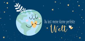 Schokoladengrüße Meine kleine Welt mit Muster