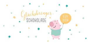 Schokoladengrüße Glücksschweinchen