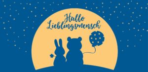 Schokoladengrüße Hallo Lieblingsmensch mit Muster