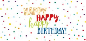 Grußschokolade Happy Happy Happy Birthday