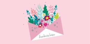 Grußschokolade Dankeschön mit Blumenpost