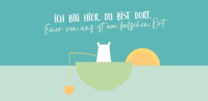 Schokoladengrüße Teddy auf See mit Spruch