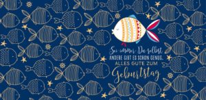 Schokoladengrüße Fische mit Spruch