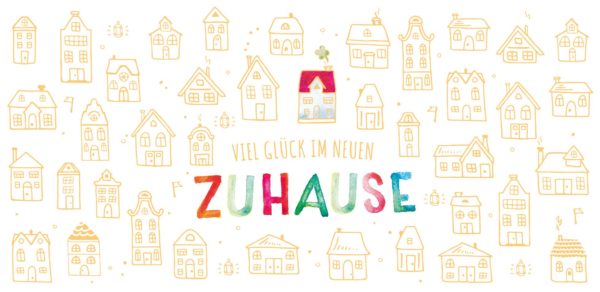 Schokoladengrüße Viel Glück im neuen Zuhause