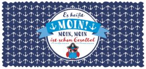 Schokoladengrüße Ankermuster mit Spruch