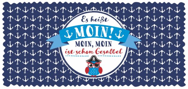 Schokoladengrüße Ankermuster mit Spruch