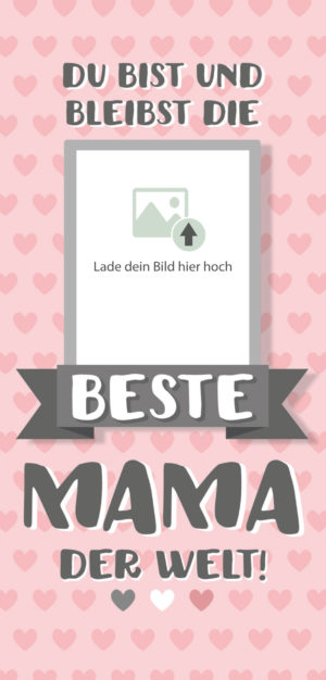 Grußschokolade Beste Mama der Welt mit Bild
