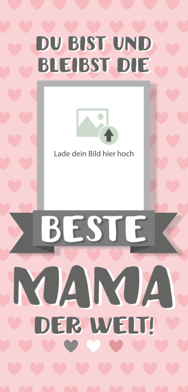 Grußschokolade Beste Mama der Welt mit Bild