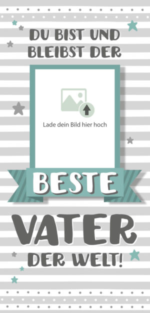 Grußschokolade Bester Vater der Welt mit Bild