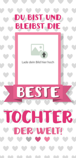 Grußschokolade beste Tochter der Welt mit Bild