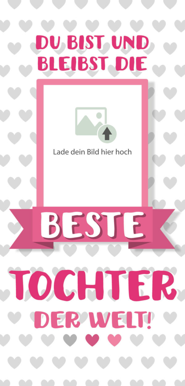 Grußschokolade beste Tochter der Welt mit Bild