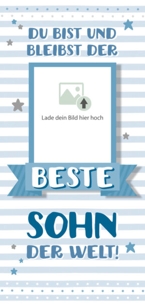 Grußschokolade bester Sohn der Welt mit Bild