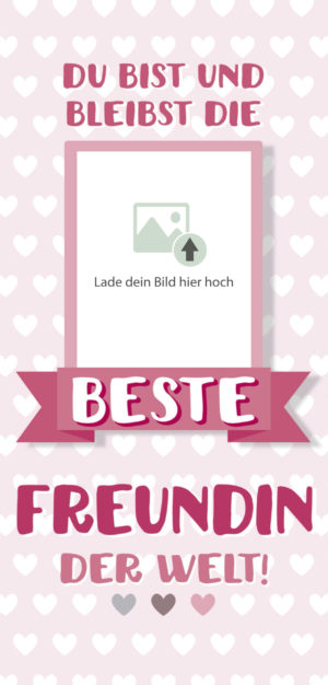 Grußschokolade beste Freundin der Welt mit Bild