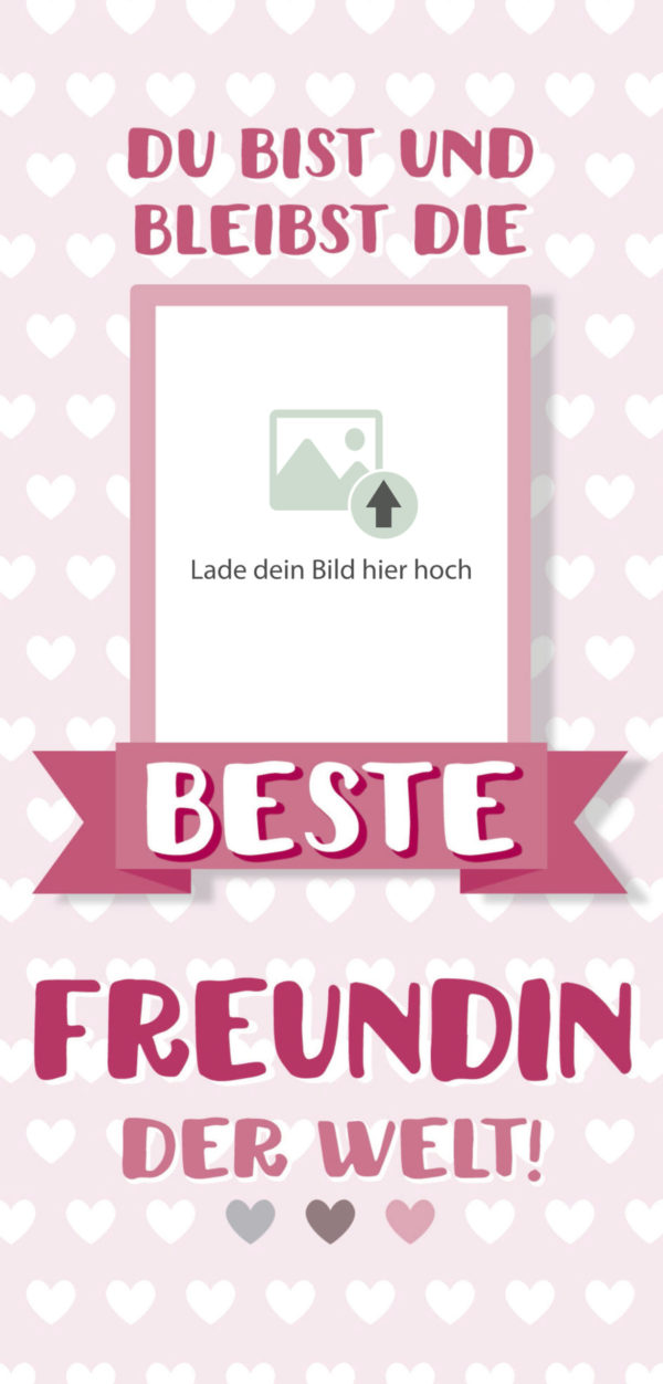 Grußschokolade beste Freundin der Welt mit Bild