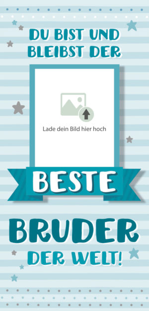 Grußschokolade bester Bruder der Welt mit Bild