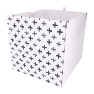 Kallax Box Geo Kreuz Black White