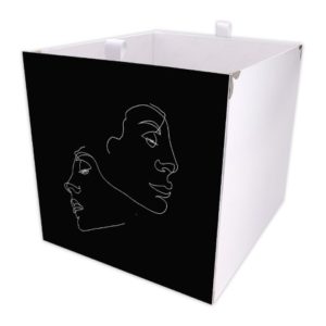 Kallax Box Line Art Face Schwarz
