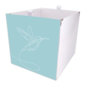 Kallax Box Line Art Kolibri Blau