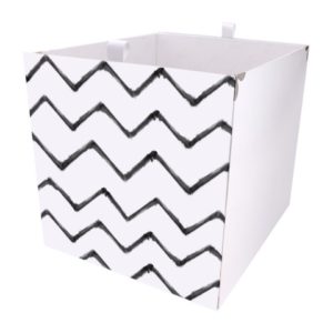 Kallax Box mit Zacken Black