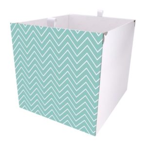 Kallax Box mit Zick Zack Muster Mint