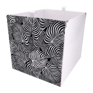 Kallax Box mit Zebra Blätter Muster